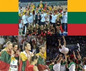 пазл Литва, третье место 2010 Чемпионат мира по баскетболу, Турция